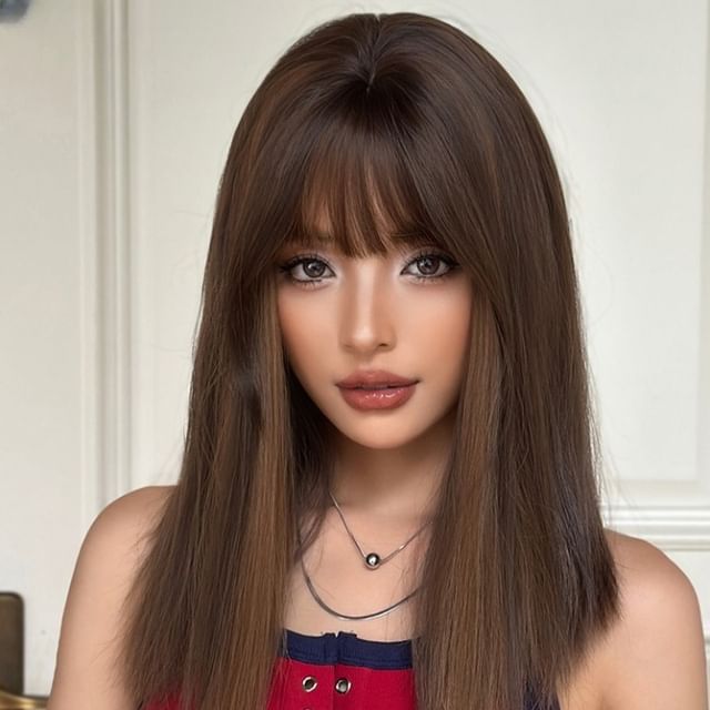 SEVENQ-Long Full Wig - Straight
