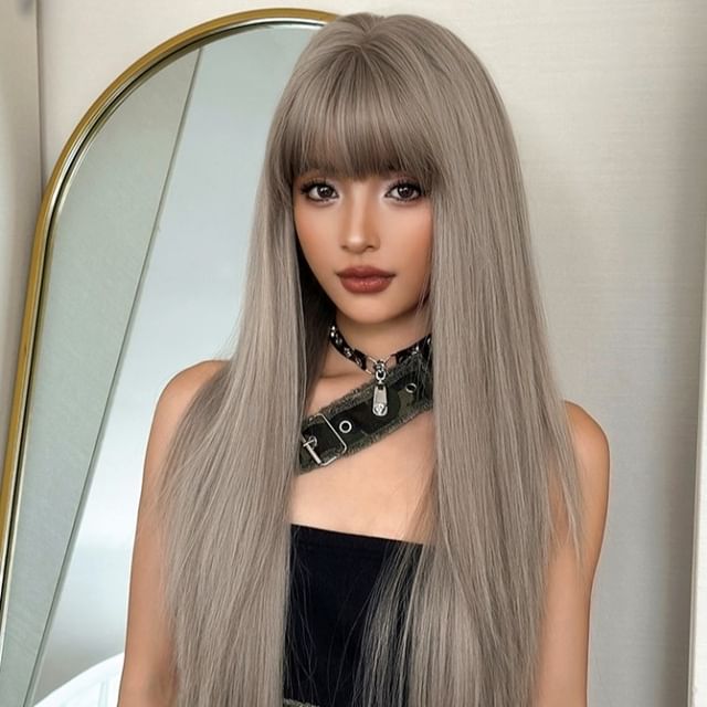SEVENQ-Long Full Wig - Straight
