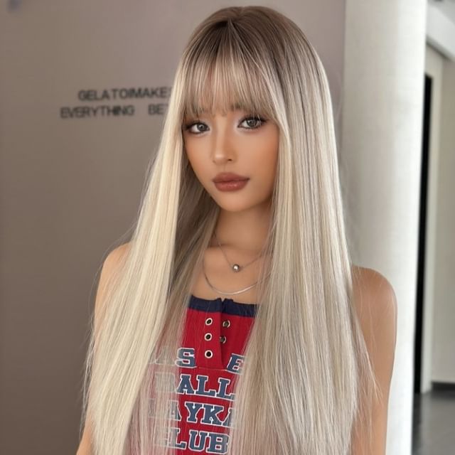 SEVENQ-Long Full Wig - Straight