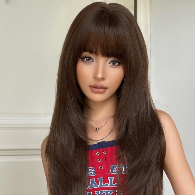 SEVENQ-Long Full Wig - Straight