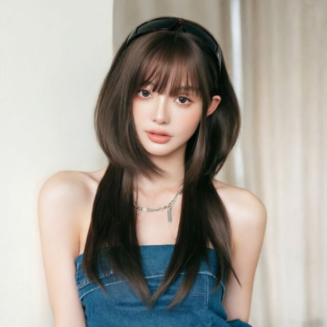 SEVENQ-Long Full Wig - Straight
