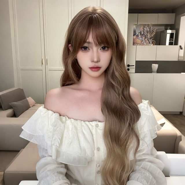 SEVENQ-Long Full Wig - Wavy Gradient