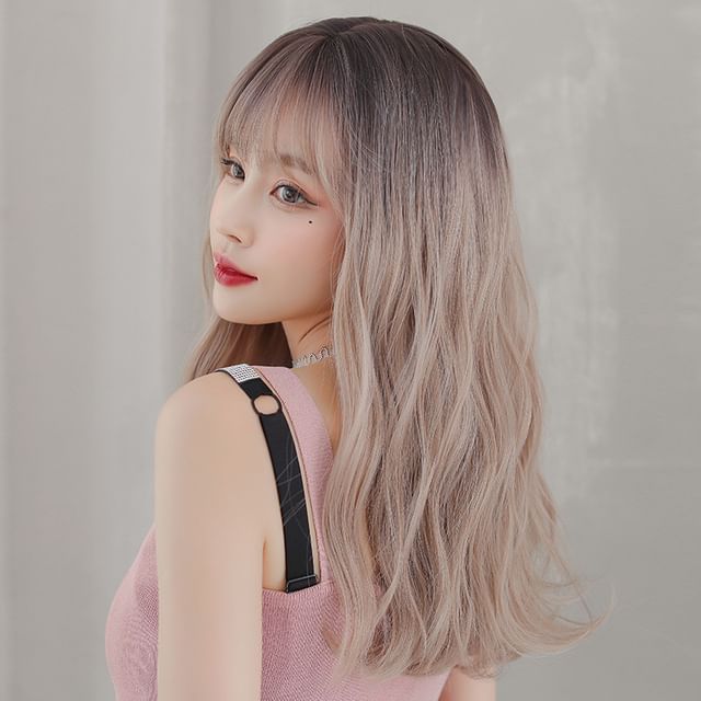 SEVENQ-Long Full Wig - Wavy Gradient