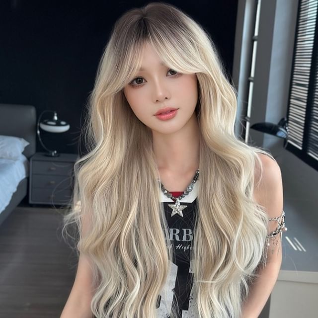 SEVENQ-Long Full Wig - Wavy