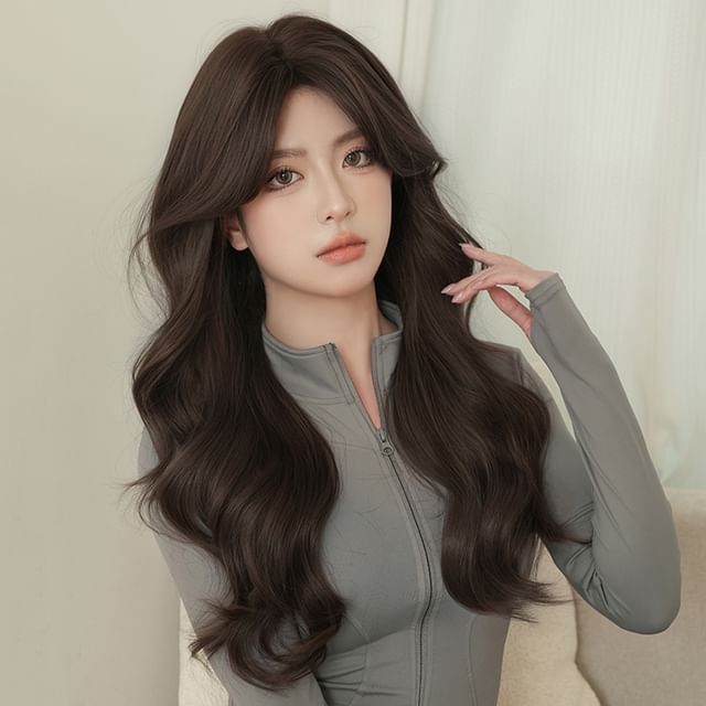 SEVENQ-Long Full Wig - Wavy with Tool Kit