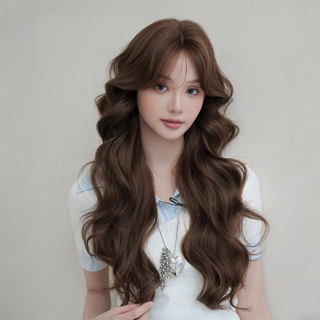 SEVENQ-Long Full Wig - Wavy