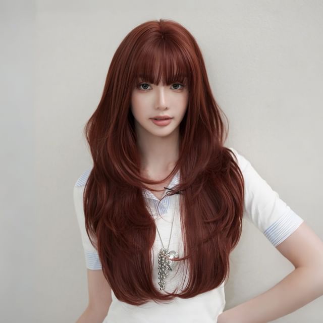SEVENQ-Long Full Wig - Wavy