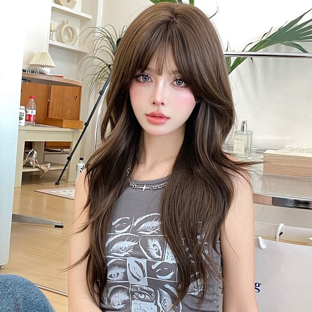 SEVENQ-Long Full Wig - Wavy