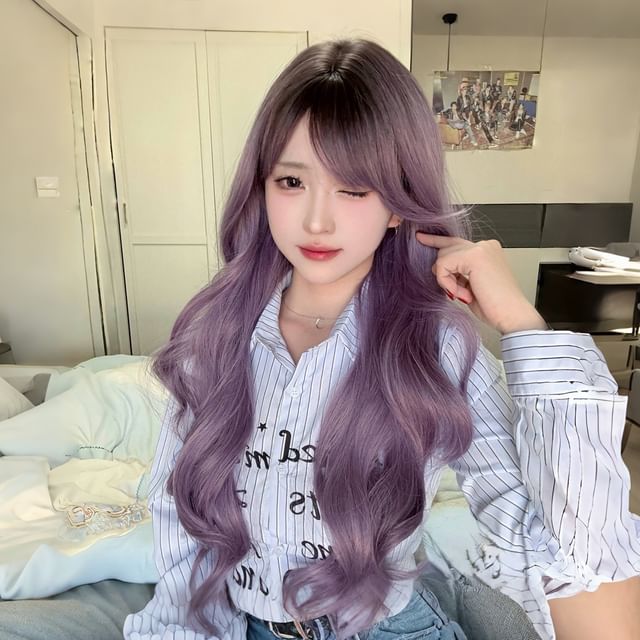 SEVENQ-Long Full Wig - Wavy