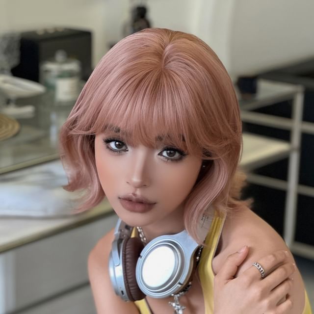 SEVENQ-Short Full Wig - Curly