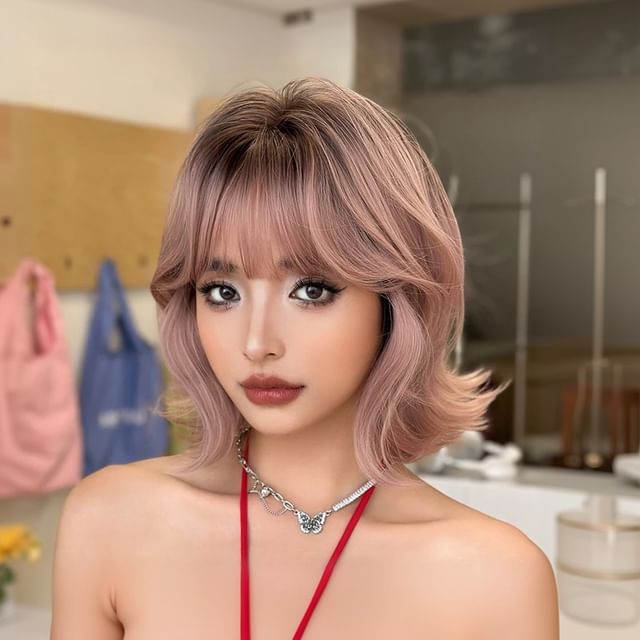 SEVENQ-Short Full Wig - Curly