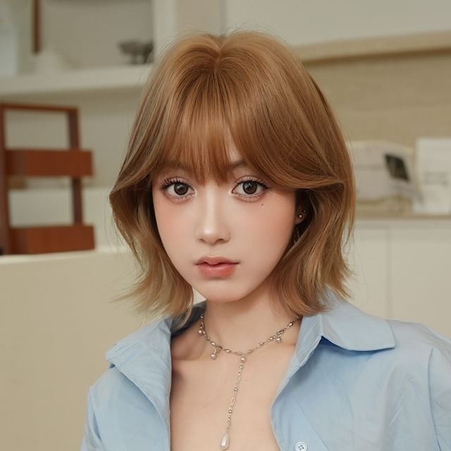 SEVENQ-Short Full Wig - Wavy