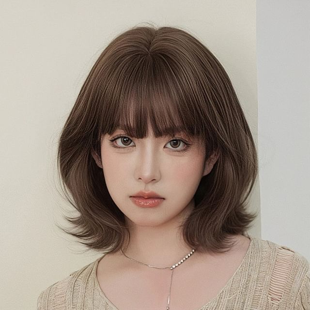 SEVENQ-Short Full Wig - Wavy