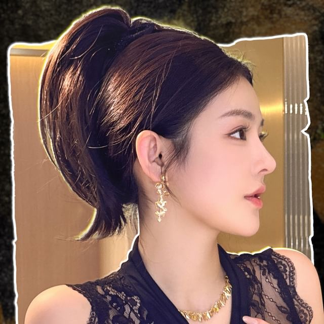 SEVENQ-Short Ponytail Hair Extension