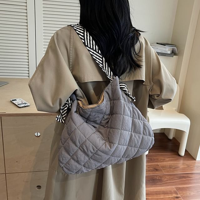 SEVENZ STUDIO-Quilted Fabric Tote Bag
