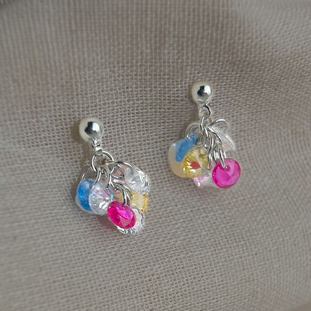 Sharkkira-Rhinestone Alloy Drop Earring