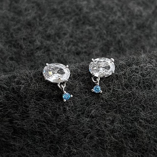Sharkkira-Rhinestone Drop Earring