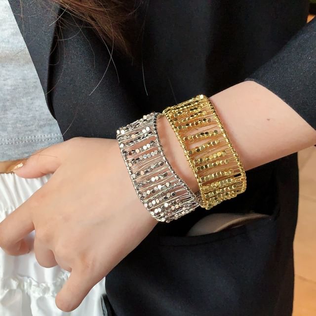 Sharkkira-Sequin Glitter Layered Bracelet
