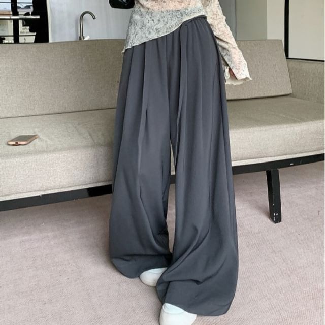 Shinsei-High Rise Plain Baggy Cargo Pants