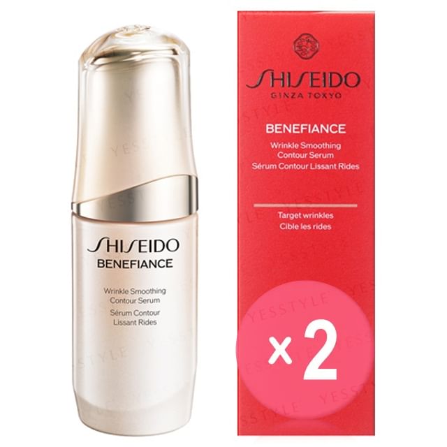 Shiseido-Benefiance Wrinkle Smoothing Contour Serum 2pcs Bundle Set