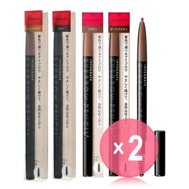 Shiseido-Integrate Eyebrow Pencil 2pcs Bundle Set