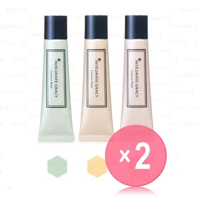 Shiseido-Integrate Gracy Color Control Base SPF 15 PA 2pcs Bundle Set