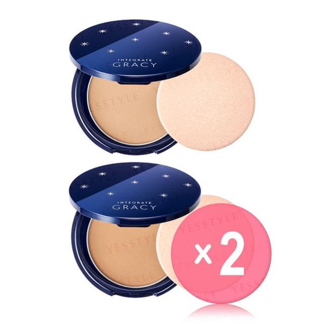 Shiseido-Integrate Gracy Essence Powder BB SPF 22 PA 2pcs Bundle Set