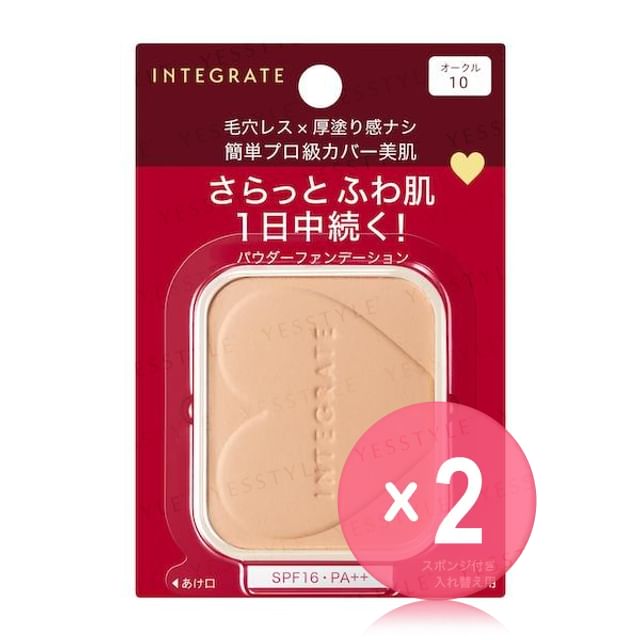 Shiseido-Integrate Pro Finish Foundation SPF 16 PA 2pcs Bundle Set