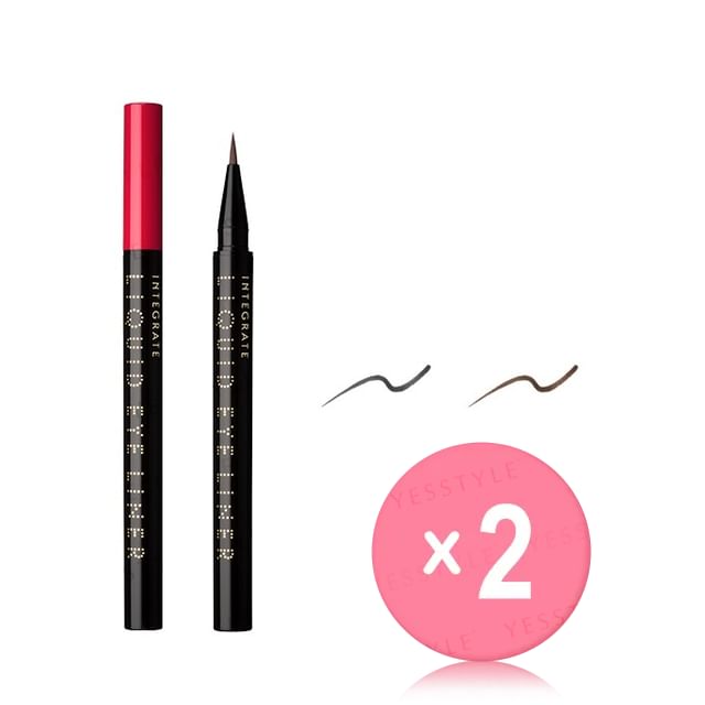 Shiseido-Integrate Super Keep Liquid Liner 2pcs Bundle Set