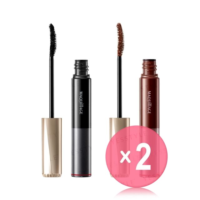 Shiseido-Maquillage Dramatic Essence Mascara Long Curl 2pcs Bundle Set