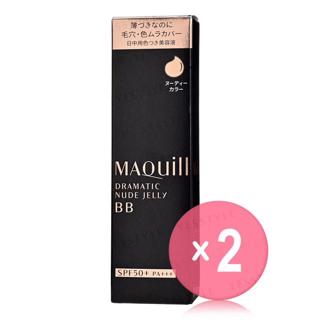 Shiseido-Maquillage Dramatic Nude Jelly BB SPF 50 PA 2pcs Bundle Set