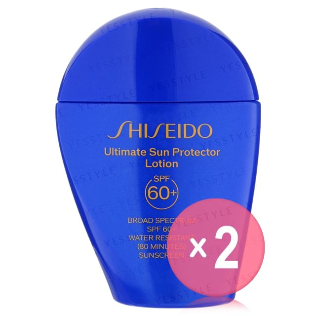 Shiseido-Ultimate Sun Protector Lotion SPF 60 2pcs Bundle Set