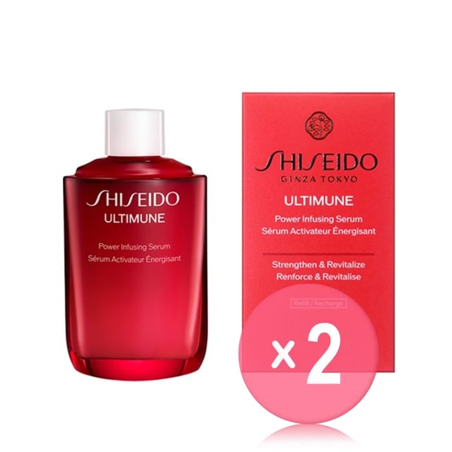 Shiseido-Ultimune Power Infusing Serum Refill Medium 2pcs Bundle Set