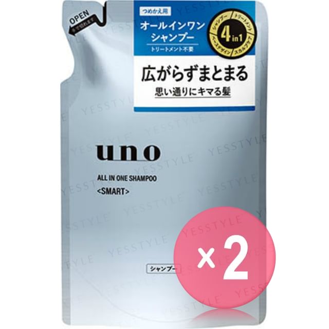 Shiseido-Uno All-in-One Shampoo Smart Refill 2pcs Bundle Set
