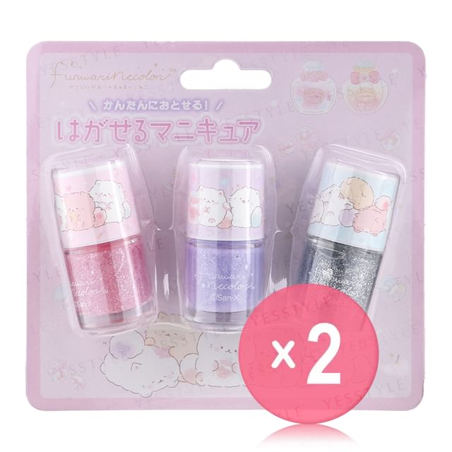 SHOBIDO-San-X Funwarinecolon Nail Polish Set 2pcs Bundle Set