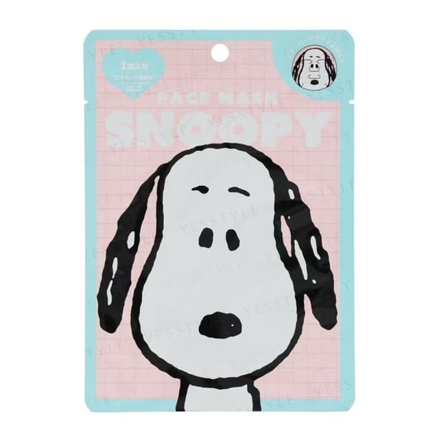 SHOBIDO-Snoopy Face Sheet Mask 2 Pink-1 片