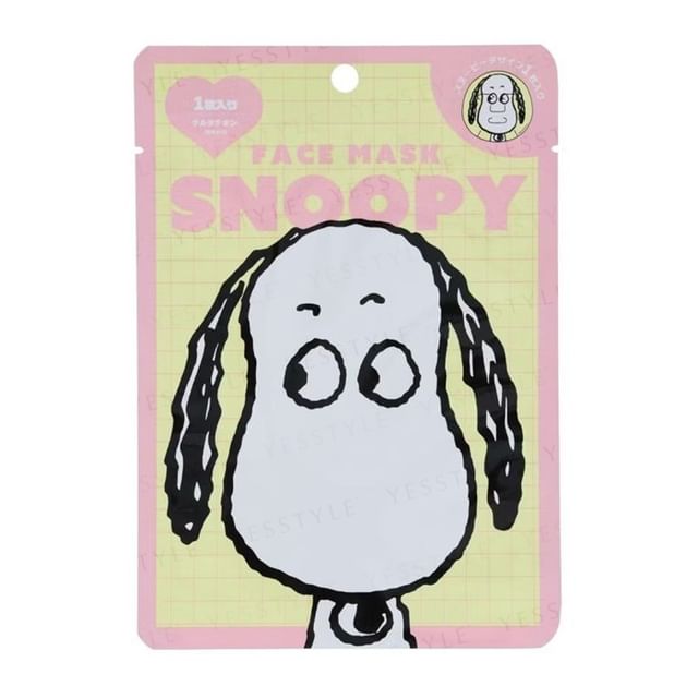 SHOBIDO-Snoopy Face Sheet Mask 2 Yellow-1 片