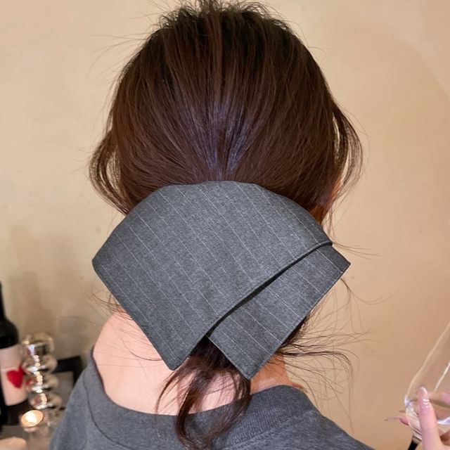 Show Mind-Pinstriped Square Scrunchie