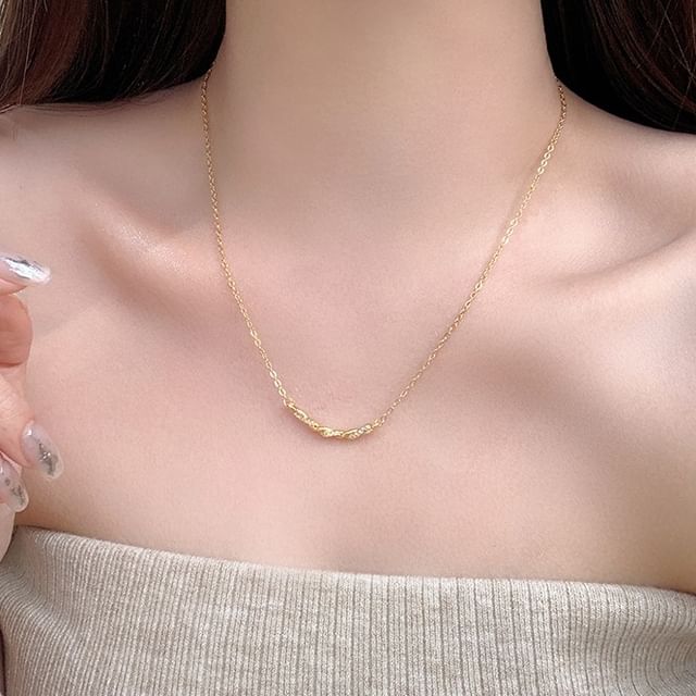 Show Mind-Rhinestone Necklace