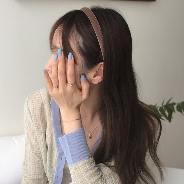 Show Mind-Velvet Thick Headband