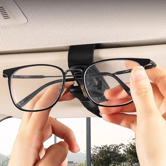 Showroom-Rotatable Sunglasses Holder for Car Sun Visor Set