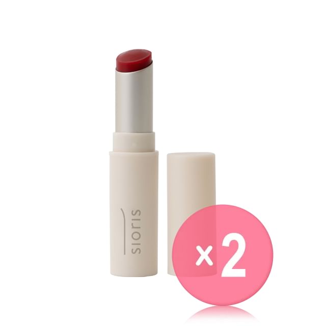SIORIS-Lipsafer Color Balm Reddish 2pcs Bundle Set