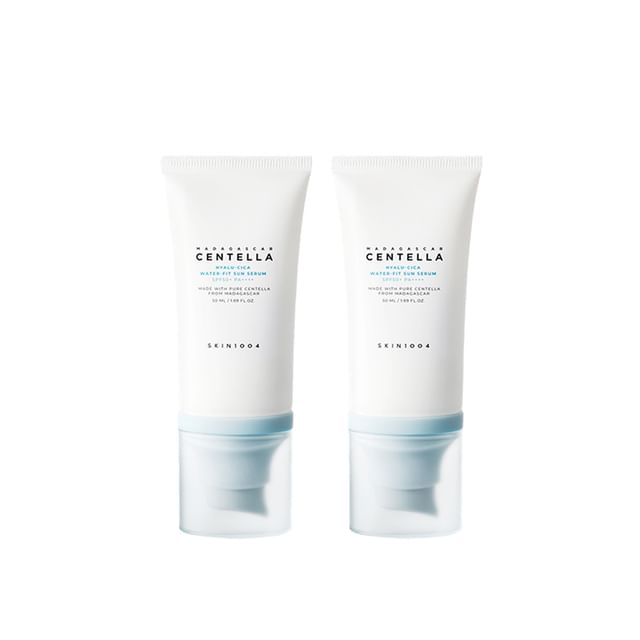 Madagascar Centella Hyalu-Cica Water-Fit Sun Serum Twin Pack