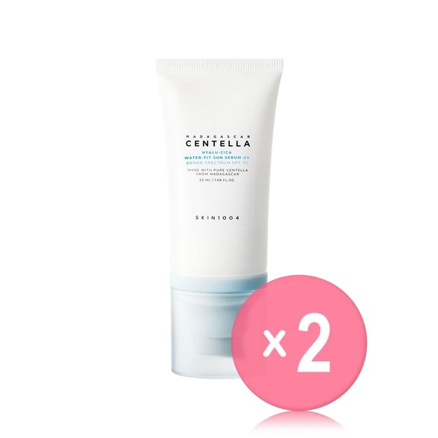 SKIN1004-Madagascar Centella Hyalu-Cica Water-Fit Sun Serum UV OTC Version 2pcs Bundle Set - Crème solaire version vente libre pack duo