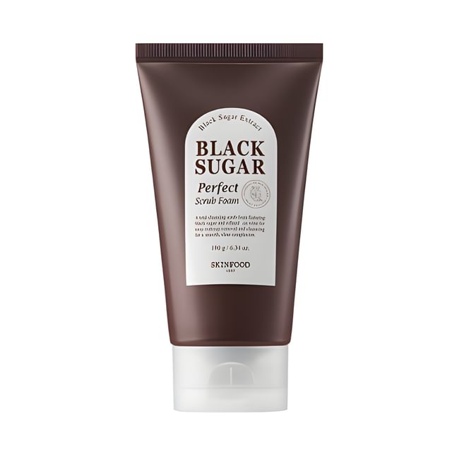 SKINFOOD-Espuma Esfoliante Perfeita de Açúcar Preto 180g