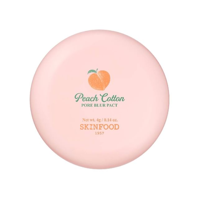 SKINFOOD-Peach Cotton Pore Blur Pact - Pó Compacto