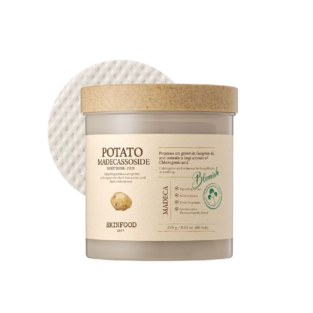 パック・フェイスマスク SKINFOOD Potato Soothing Pad SKINFOOD - Potato Madecassoside Soothing Pad | YesStyle