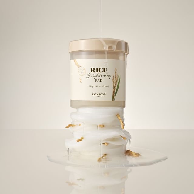 SKINFOOD-Rice Brightening Pad - Disques éclat au riz