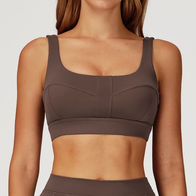 Skinniano-Plain Panel Sports Bra