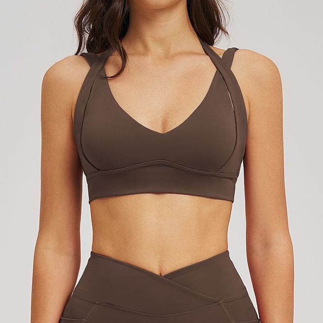 Skinniano-Plain Sport Bra Top